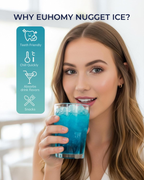 Countertop Nugget Ice Maker, 40lbs/Day, Auto-Cleaning Compact Sonic Ice Maker with Basket & Scoop